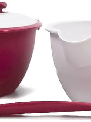 Tupperware Duo Thermos Sauce Container with Spoon, 400 ml