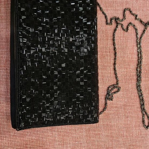 Women's crossbody bag used, black 23x14