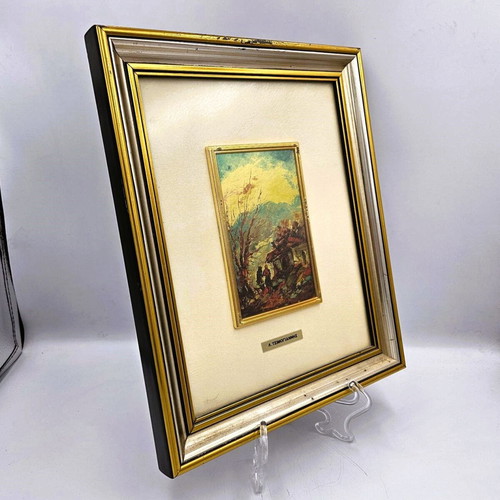 Painting by artist L. Tsimogiannis used