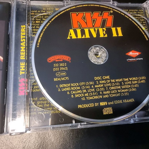 KISS Alive II 2CD used, remastered, rock