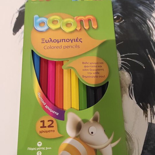 Art supplies set like new with oil pastels, watercolors, colored pencils, and watercolor block