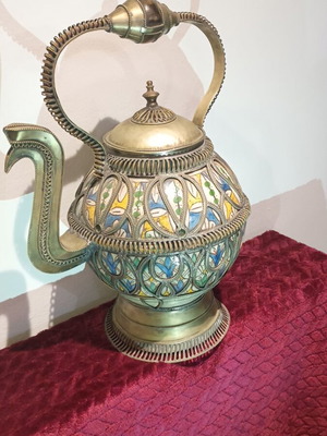 Vintage Moroccan Safi Teapot handmade, like new