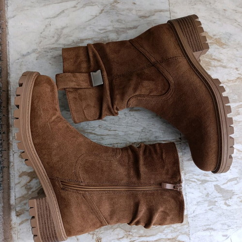 Migato women's ankle boots size 38 like new, brown suede