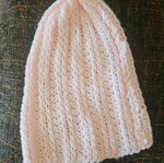 Knit hat pink for babies up to 3 months new