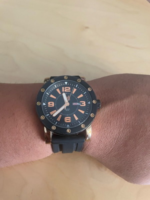 Visetti wristwatch used, black, men's