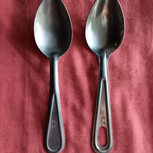 Military collectible spoons set of 2 used