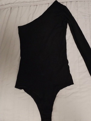 Helios bodysuit one shoulder used, black, size S