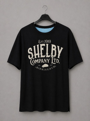 Shelby Company LTD men's T-shirt XL like new, charcoal black, vintage print