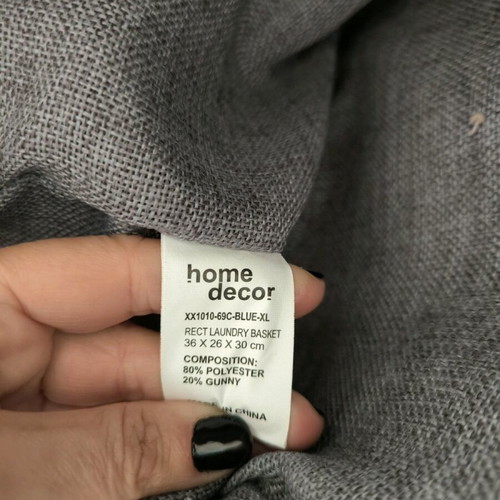 Home Decor fabric laundry basket like new