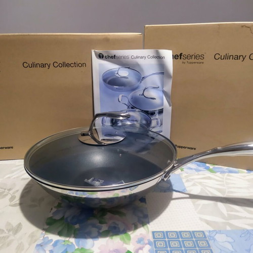 Tupperware Chef Series Premium Wok with Glass Lid