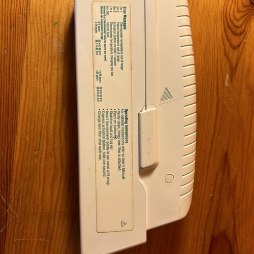 Braun electronic thermometer used
