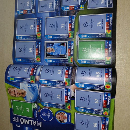 Topps Champions League sticker album used 2015-2016
