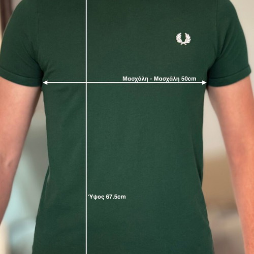 Fred Perry Ringer T shirt green Small like new