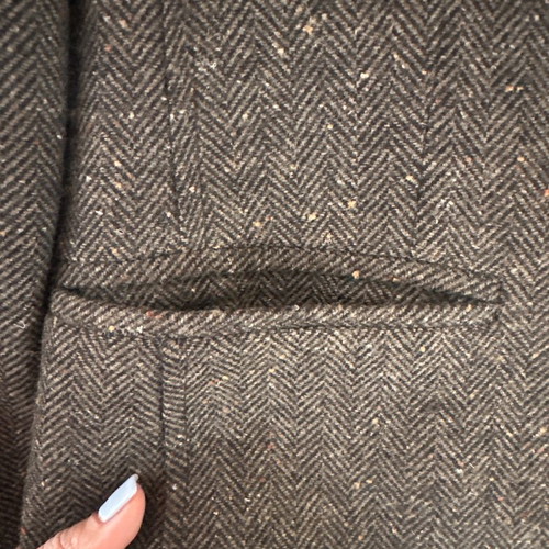 Winter women's jacket size 48 used, brown with speckles