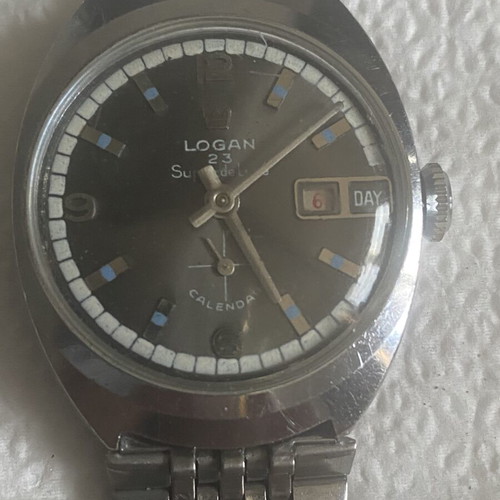 Logan vintage men's mechanical wristwatch used, collectible