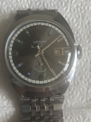 Logan vintage men's mechanical wristwatch used, collectible