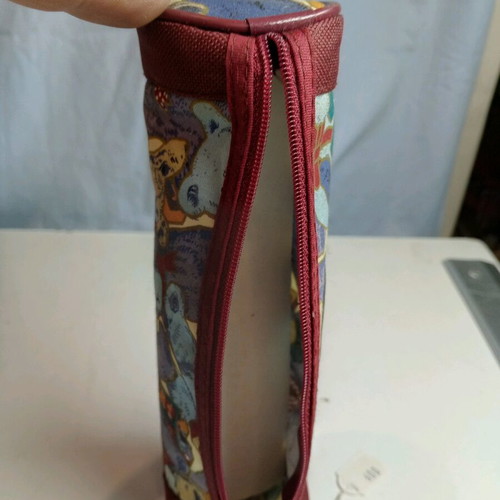 Liberty barrel pencil case with zipper, new, 90s decade