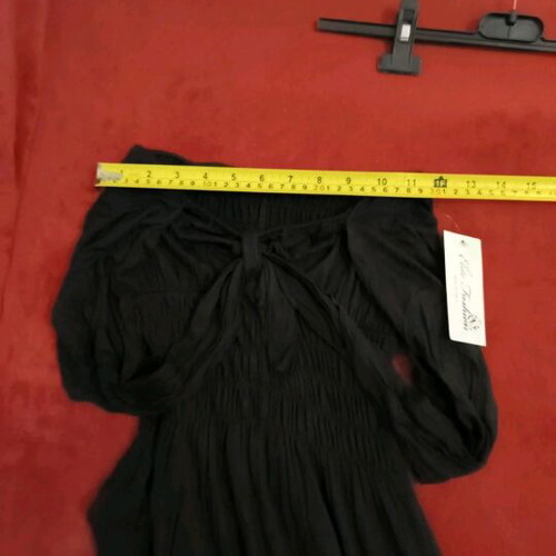Strapless jumpsuit black one size Made in Italy