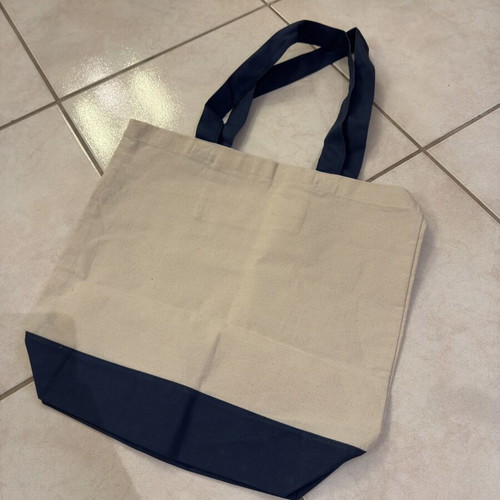 Tote Bag Large new, canvas shoulder bag beige multicolor