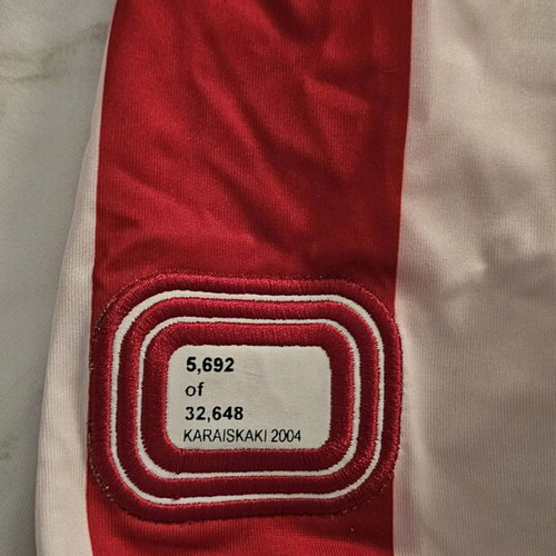 Olympiacos collectible jersey 2004-2005 new, authentic