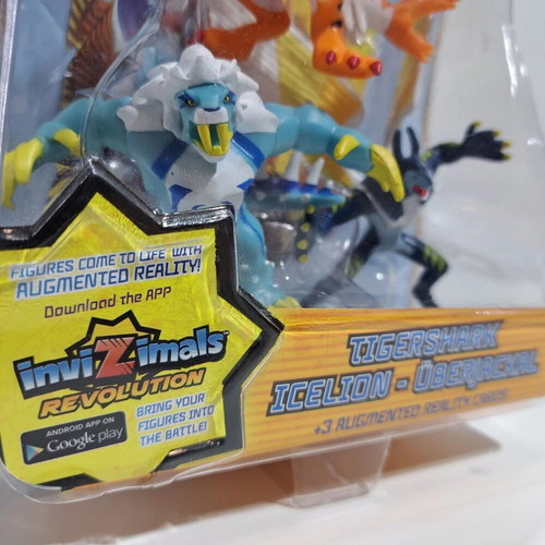 IMC Toys Invizimals Tigershark Icelion Uberjackal figures new, factory sealed