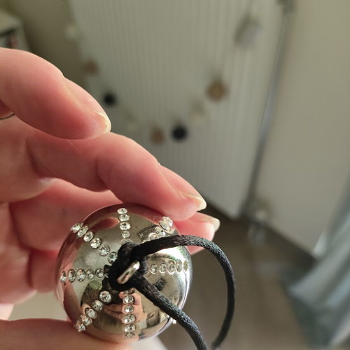 Christian Dior Diorlight disco ball necklace with Swarovski crystals new
