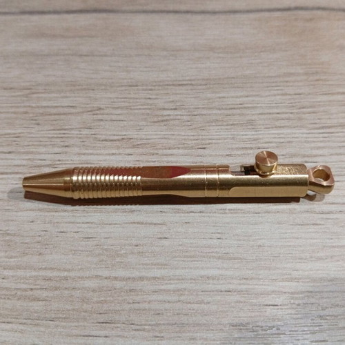 Mini pen keychain new, made of brass