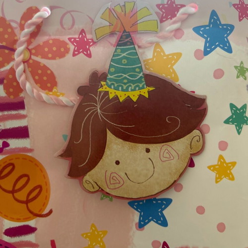 Paper children's gift bag used