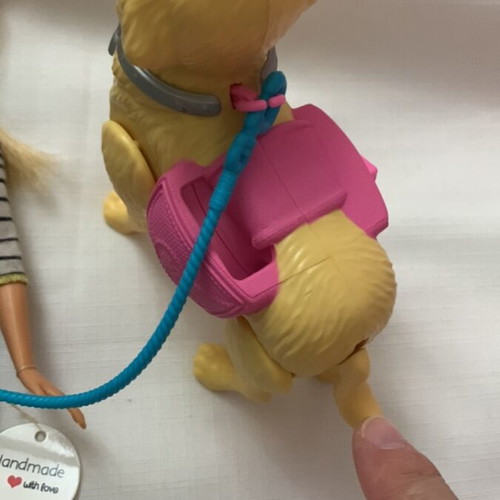 Barbie Walk & Potty Pup DWJ68 doll used with dog and accessories