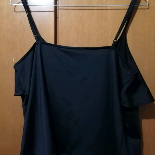 H&M sleeveless blouse new, black, size S