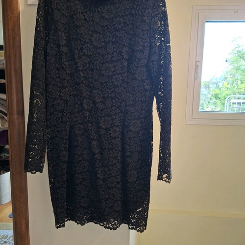 Zara mini dress new, black, with lace -  9,00 - Vendora.cy