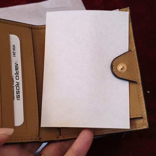 Mario Rossi leather women's wallet WW-241 new with RFID protection and box