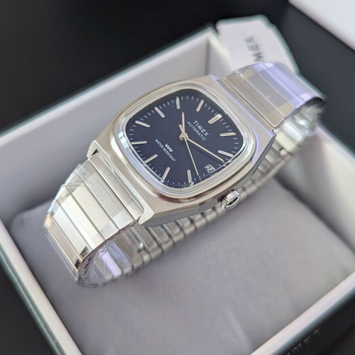 Timex 1983 E-Line Automatic Blue Watch new