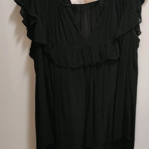 Zara sleeveless top black like new, size M