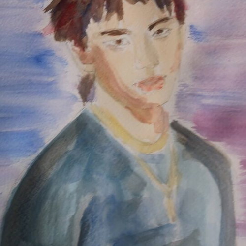 Fan art sketch of Hyunjin from Stray Kids new, handmade