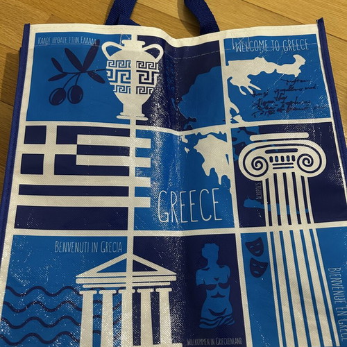 Collectible plastic bag with Greece theme like new