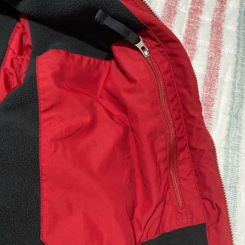 Nautica jacket Large like new, red with 3 pockets