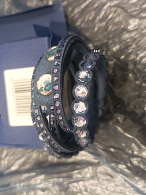 Swarofki Bracelet new blue-purple with crystals