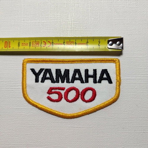 Yamaha 500 embroidered patch used, vintage retro
