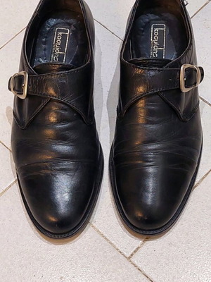 Kosmidis branded leather men's shoes like new, size 42.5, black