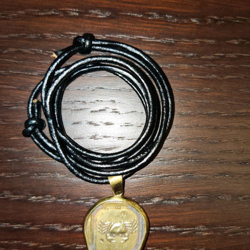 Ancient Greek handmade necklace with Kos coin face new