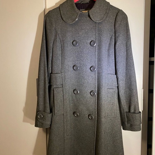 Pull&Bear coat 60% wool 40% viscose like new, gray