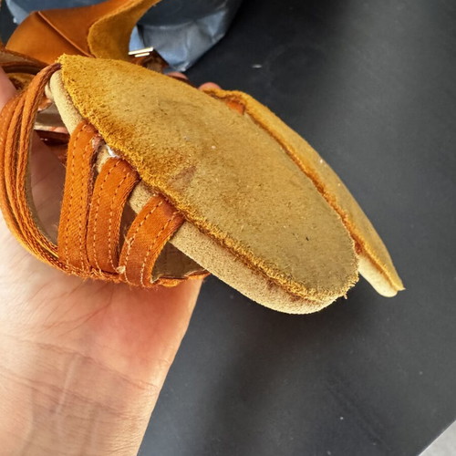 Fok Dance Latin Dance Shoes EU Size 37, like new, orange copper