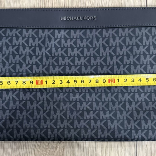Michael Kors men's wristlet bag like new, black and gray