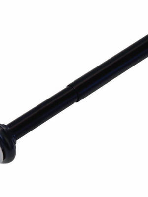 Aluminum bathroom curtain rod like new, black 115-220 cm