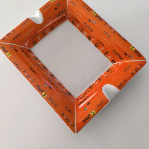 Ceramic ashtray orange like new