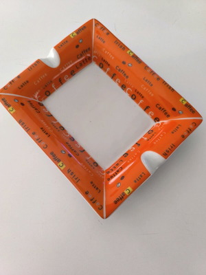 Ceramic ashtray orange like new