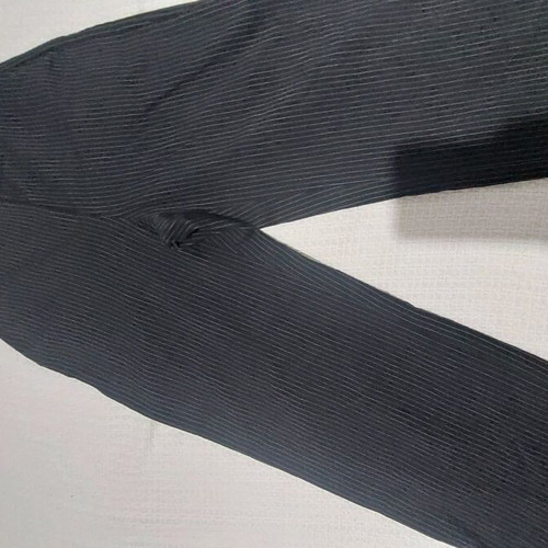 Striped pants like new, black with gray stripes, zip culotte style