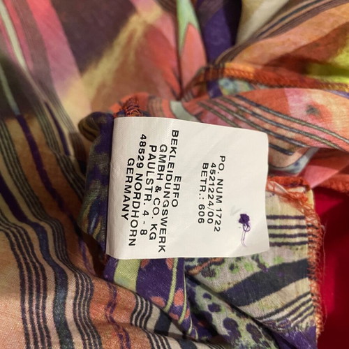 Erfo shirt tunic with psychedelic patterns like new, multicolor, size 44