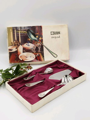 Klee Blatt-Rose German cutlery set used, stainless steel